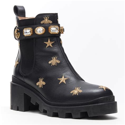 gucci bee trainers|gucci boots with bees.